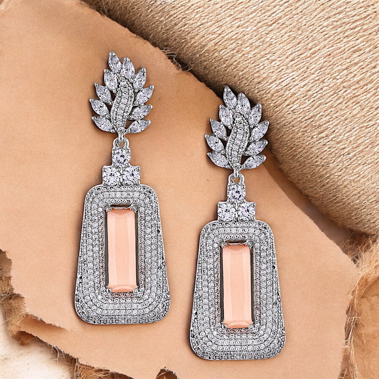CORAL AD BIANCA EARRING