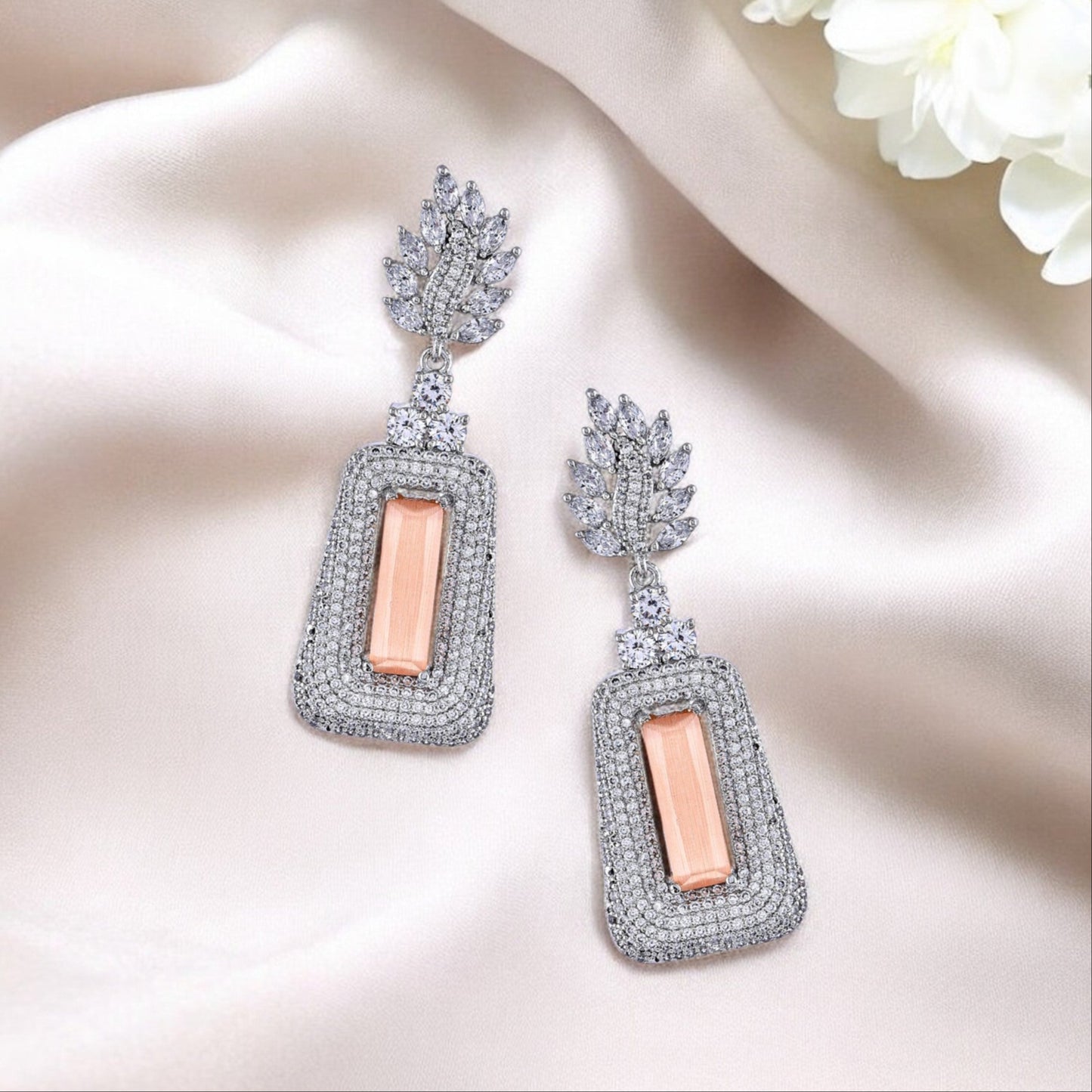 CORAL AD BIANCA EARRING