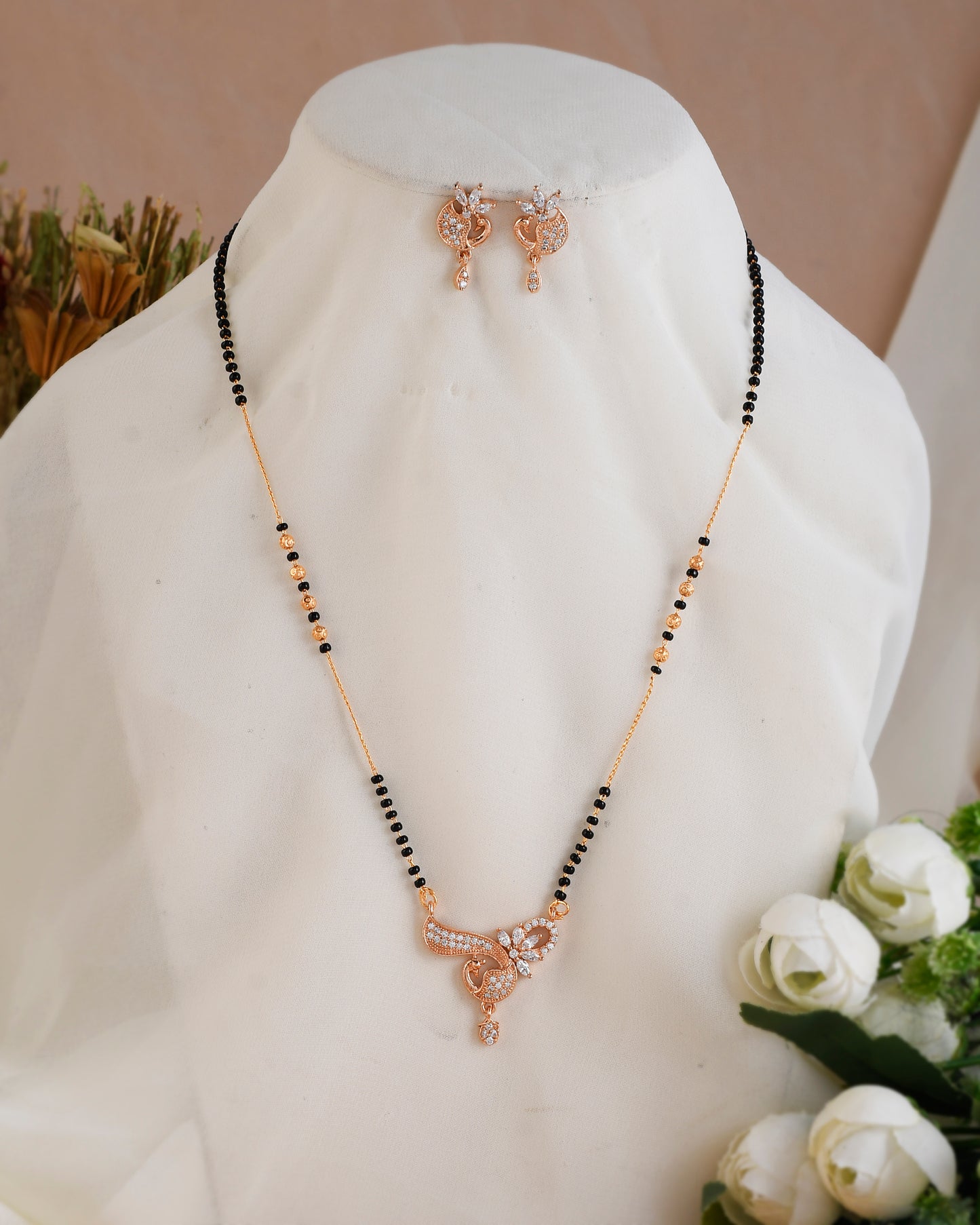 AMBER MANGALSUTRA SET