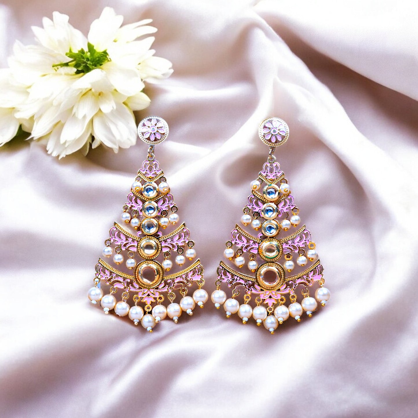 BLUSH MADHAVI EARRING