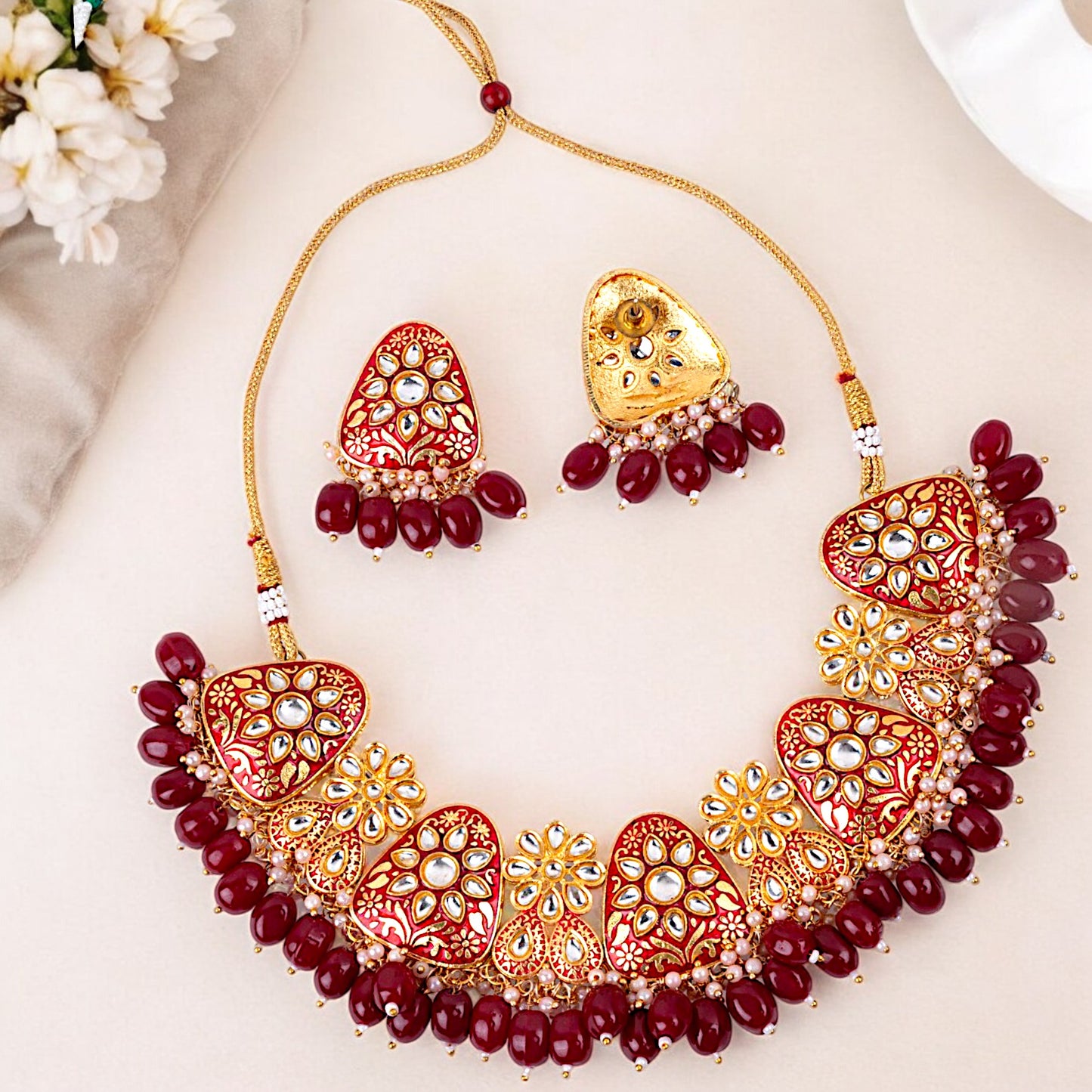 RED APARNA FULL SET