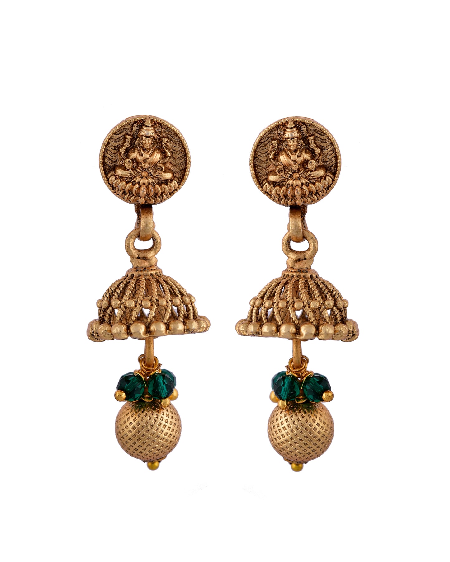 GOLDEN JAHNAVI NECKLACE SET