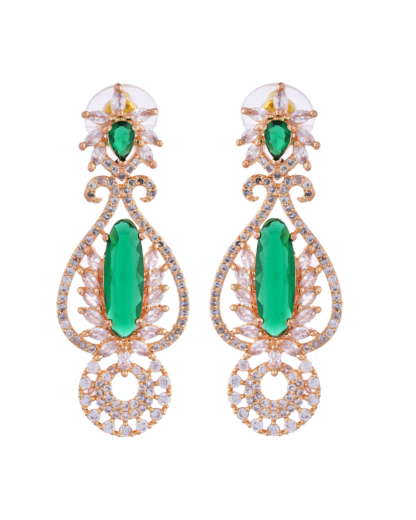 GREEN SHREENA EARRING