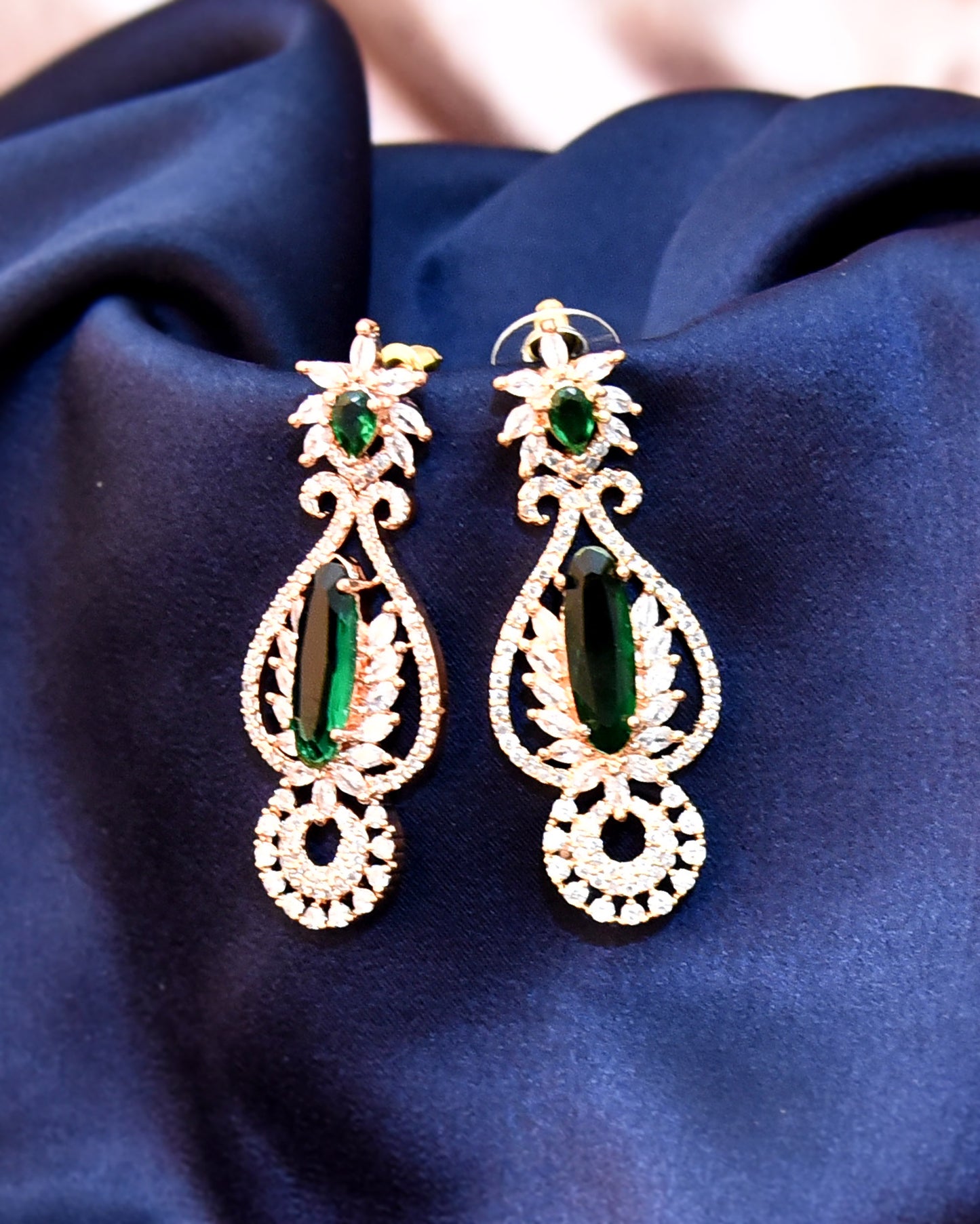 GREEN SHREENA EARRING