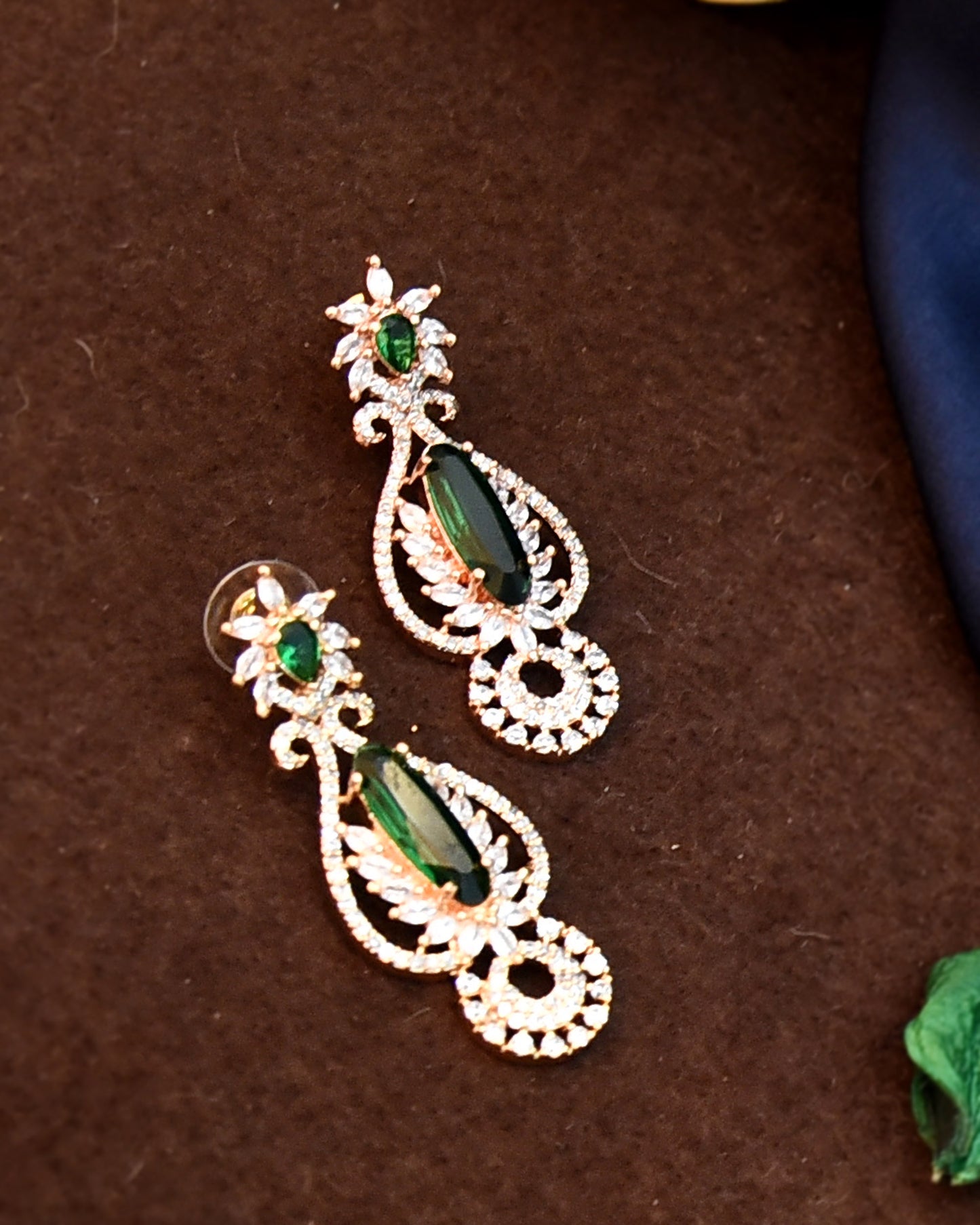 GREEN SHREENA EARRING