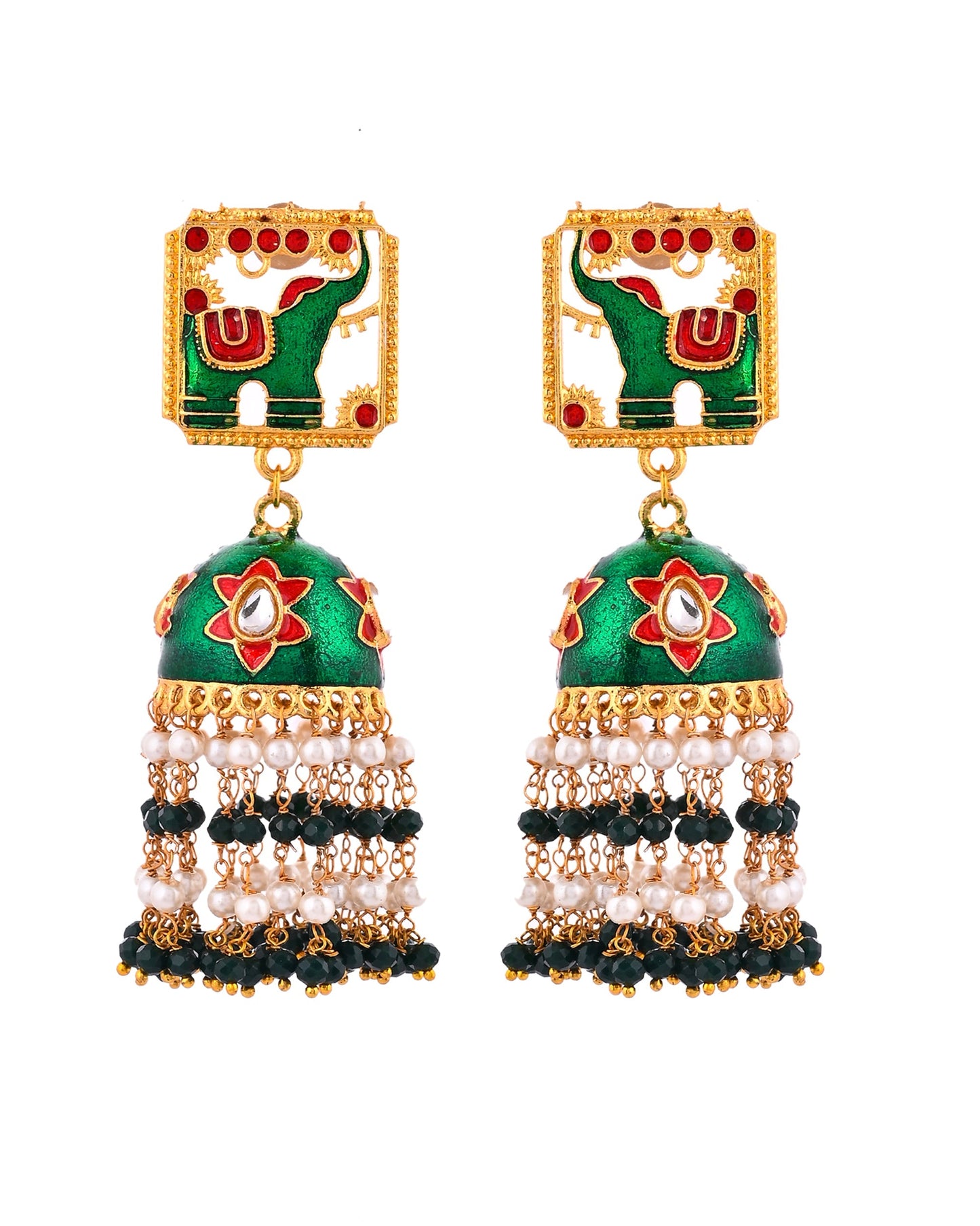 GREEN HEMA JHUMKI