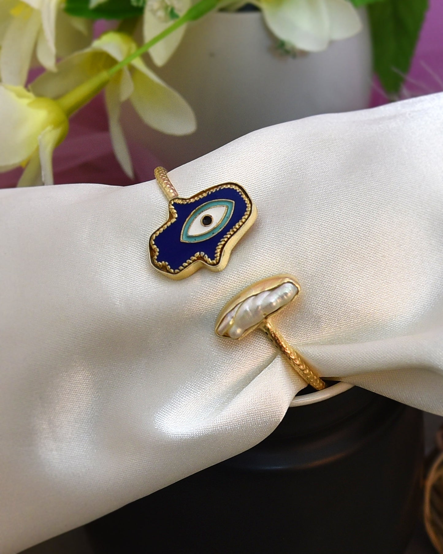 PEARL EVILEYE MERYL BRACELET