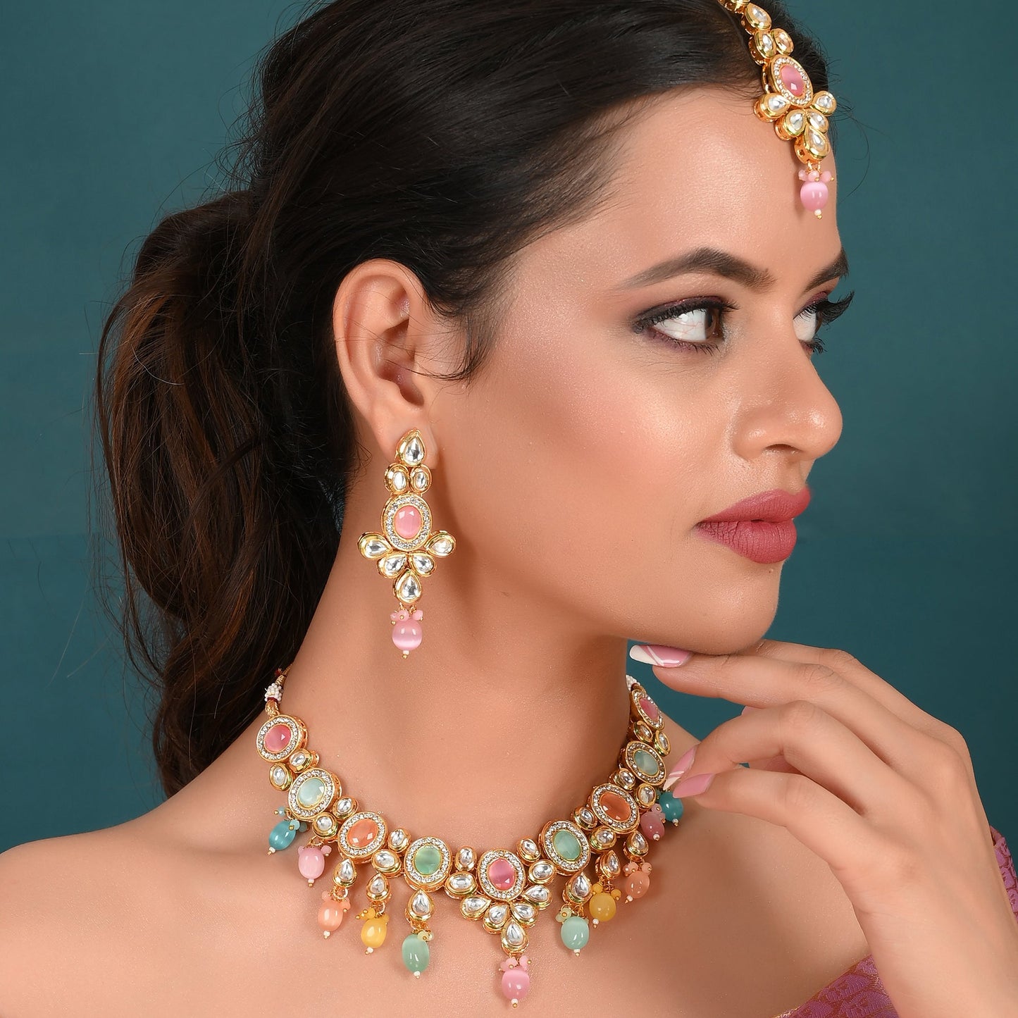 MULTI 3 KUNDAN JEAN FULL SET