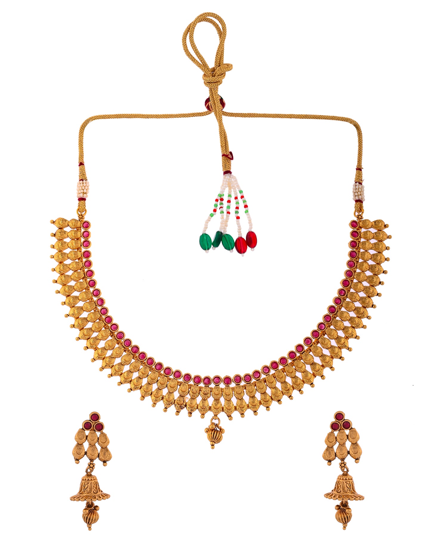 PINK GOLDEN JAIME NECKLACE SET
