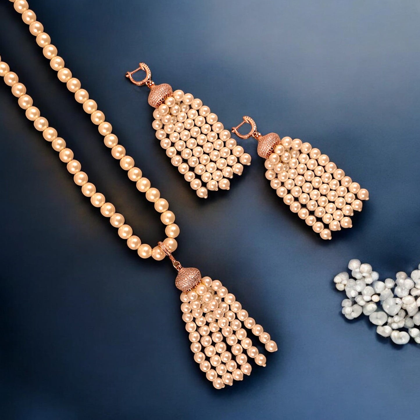 ROSEGOLD PEARL VANESSA NECKLACE
