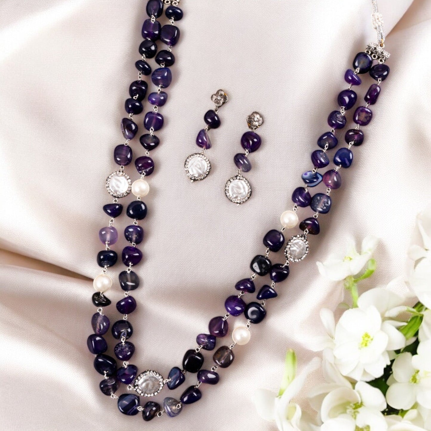 VOILET KYLIE STATEMENT NECKLACE