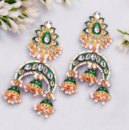 GREEN CYNTHIA EARRING