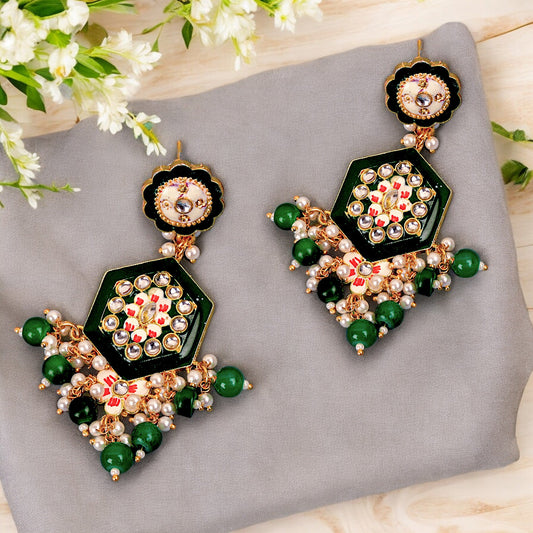 GREEN GIA EARRING