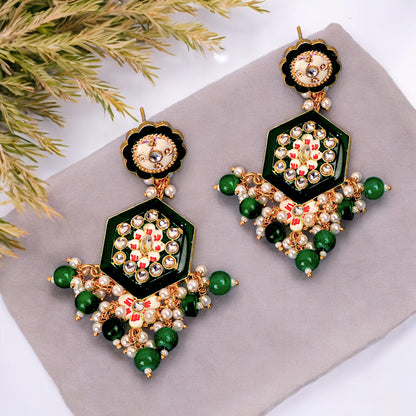 GREEN GIA EARRING