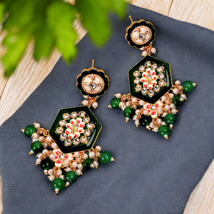 GREEN GIA EARRING
