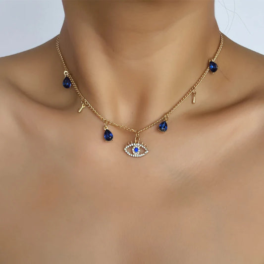 FOREVER YOURS RHINESTONE NECKLACE