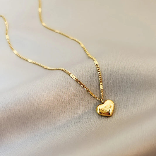 HEART RULER 18K GOLD PLATED NECKLACE