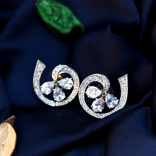 AD CURL FLOWER EARRING