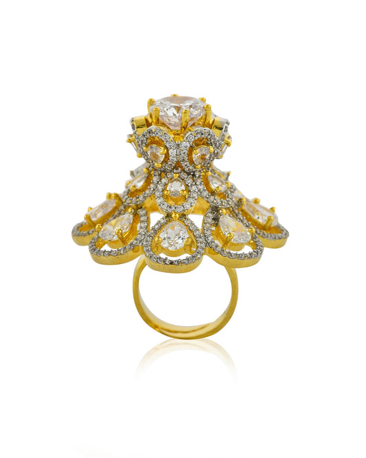 AD GOLDEN CROWN RING