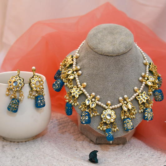 AQUA DUALSIDE NECKLACE SET