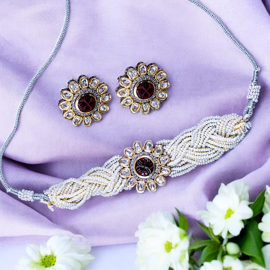 RED BALINA NECKLACE SET