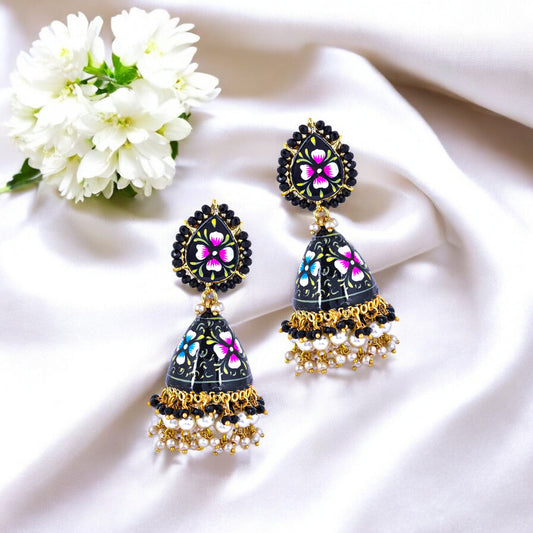 BLACK RIDDHI JHUMKI