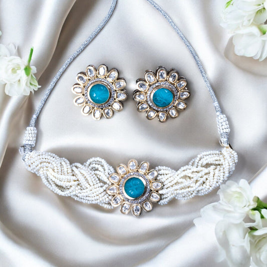BLUE BALINA NECKLACE SET