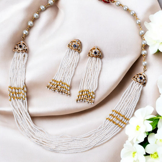 BLUE PENDANT VICTORIA NECKLACE SET