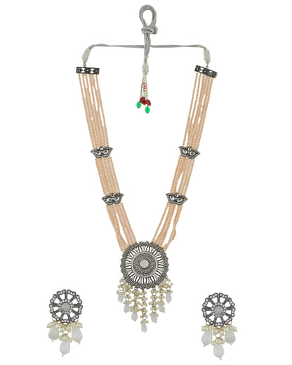 CREAM ARINA NECKLACE SET
