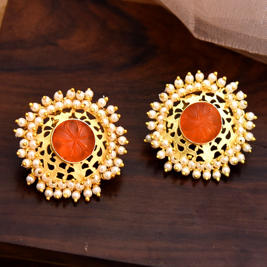 CORAL LAURENCE STUDS