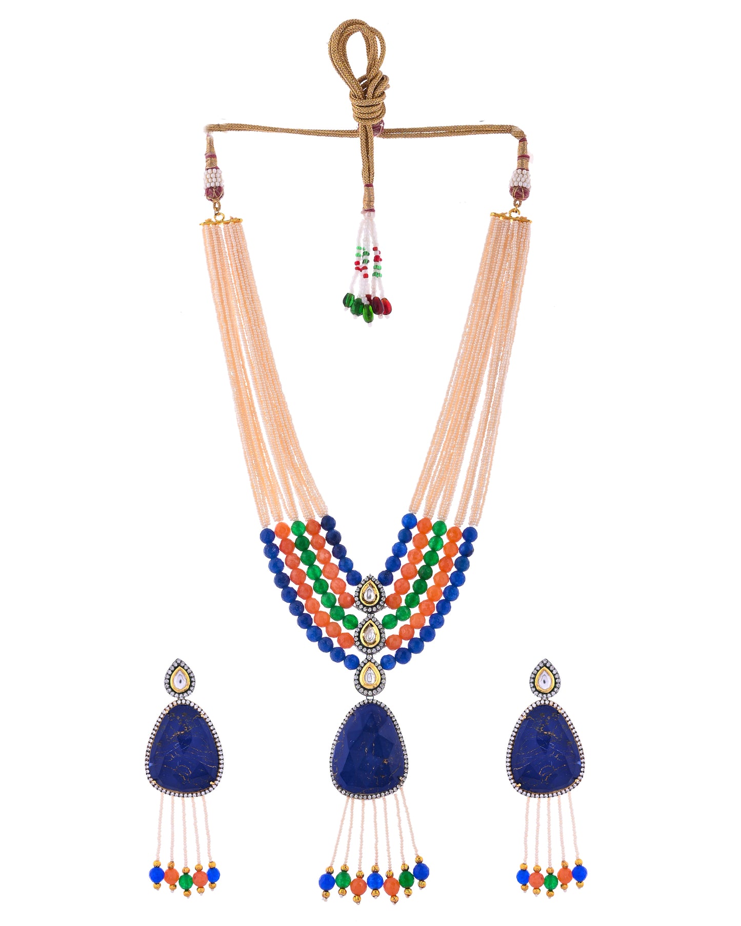 CORAL PEARL VENUS NECKLACE SET