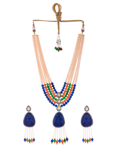 CORAL PEARL VENUS NECKLACE SET