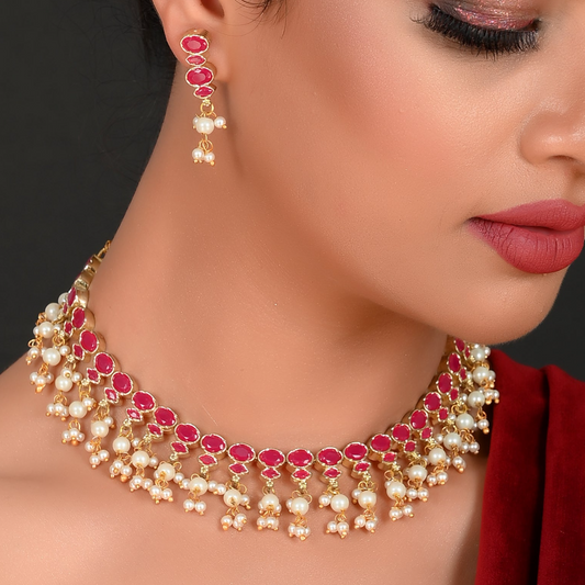 PINK AADARSHINI SET