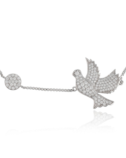 SILVER DIAMOND FLYING BRACELET