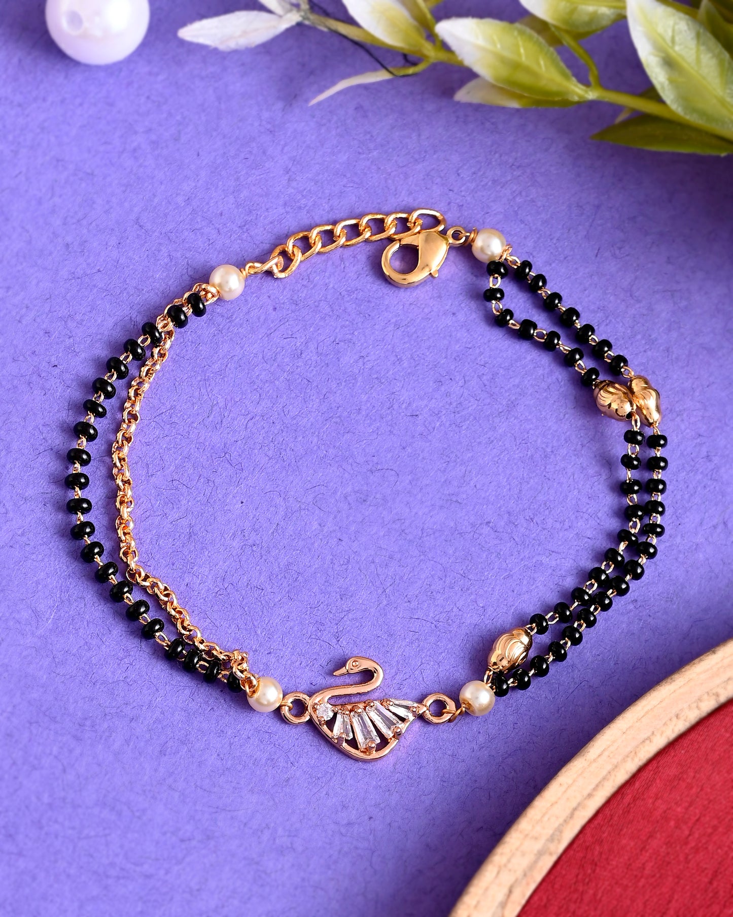 SWAN MANGALSUTRA BRACELET