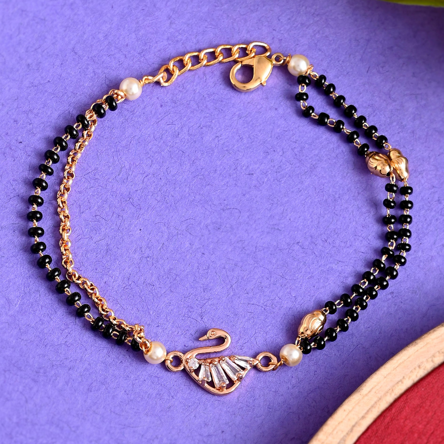 SWAN MANGALSUTRA BRACELET