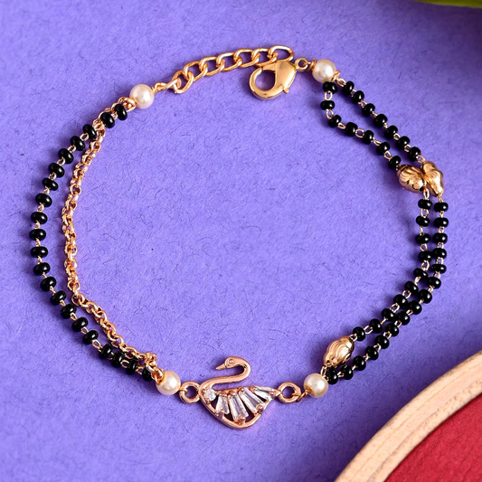 SWAN MANGALSUTRA BRACELET