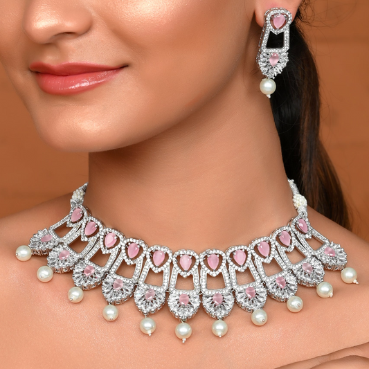 BLUSH ALMOND CRYSTA SET
