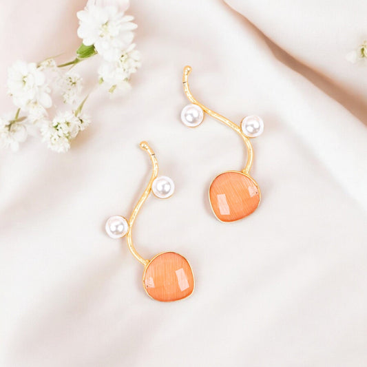 PEACHPUFF KRISTA EARRING