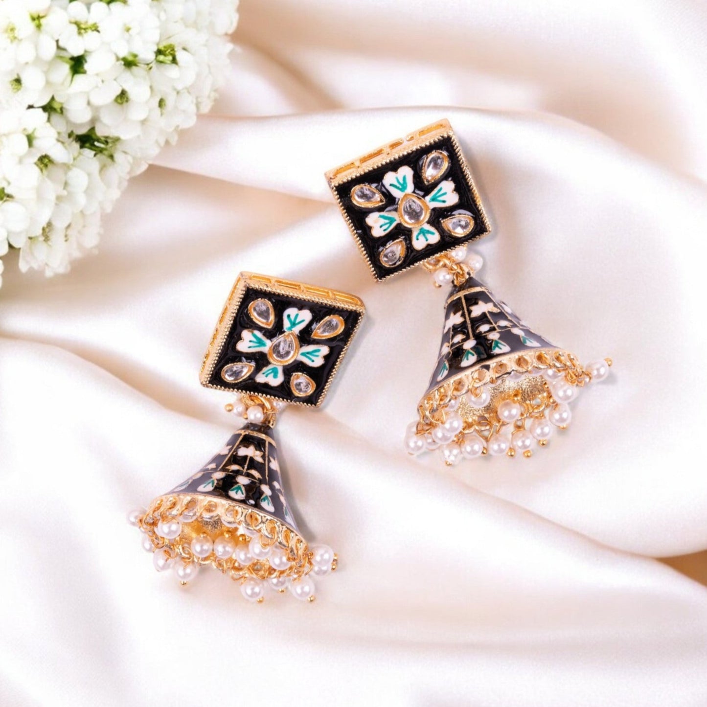 BLACK ROSE JHUMKI