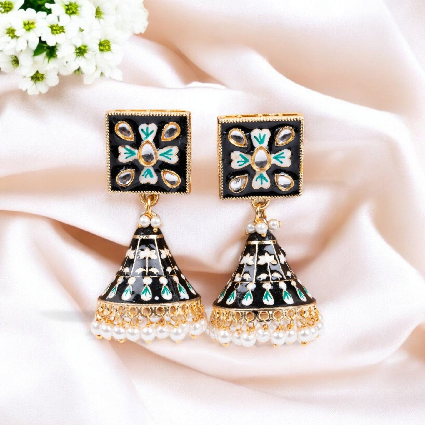 BLACK ROSE JHUMKI