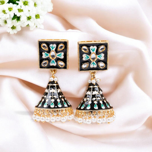 BLACK ROSE JHUMKI