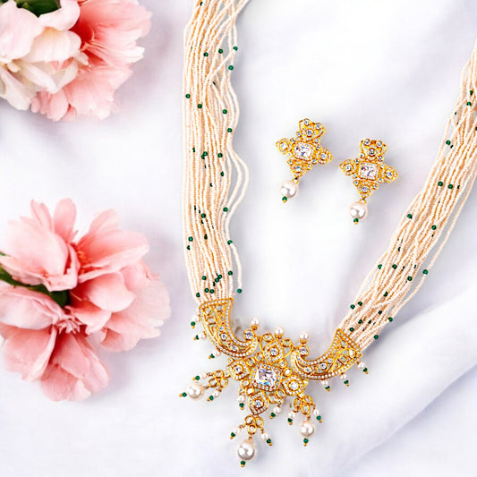 GREEN AD VAMIKA NECKLACE SET