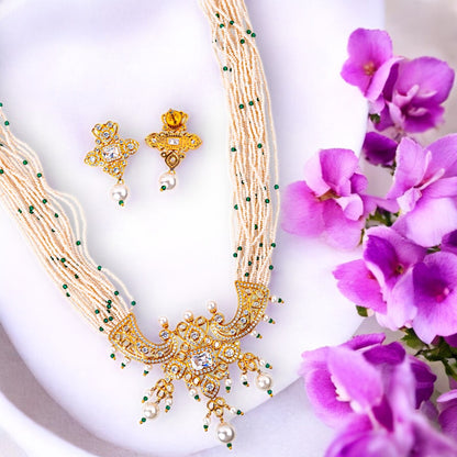 GREEN AD VAMIKA NECKLACE SET
