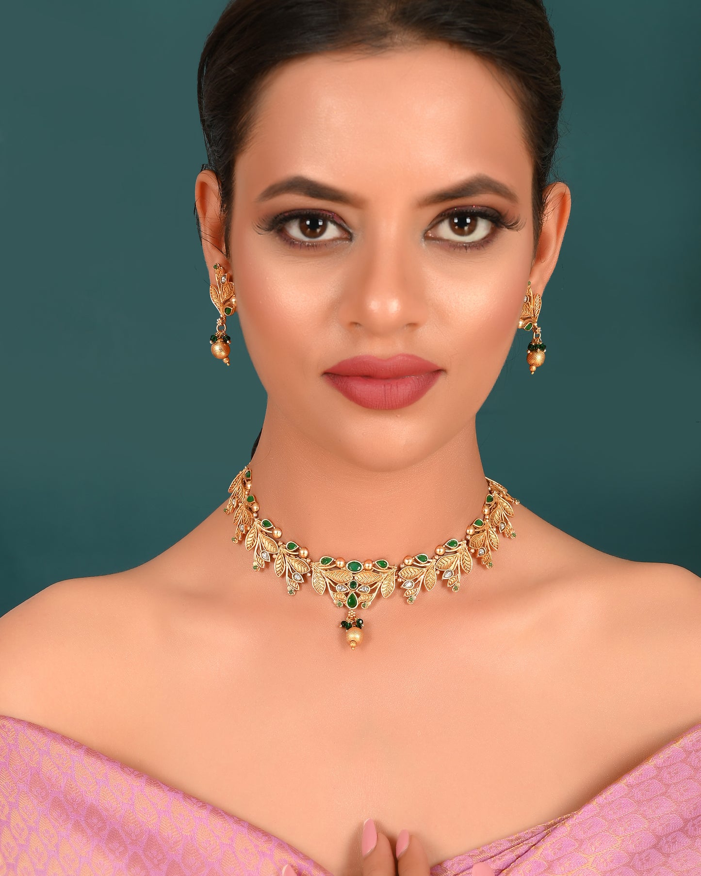 GREENGOLDEN JERRY NECKLACE SET