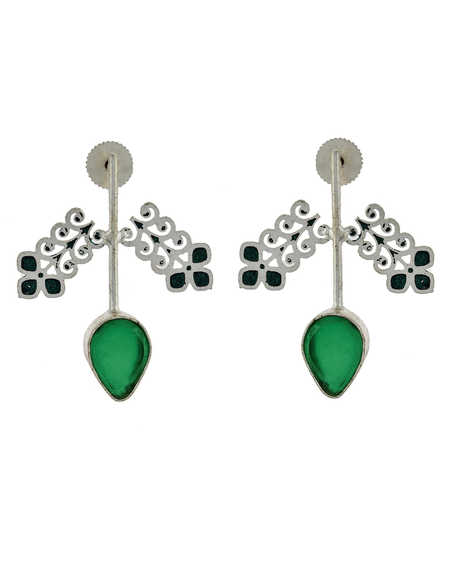 GREEN MANAS EARRING