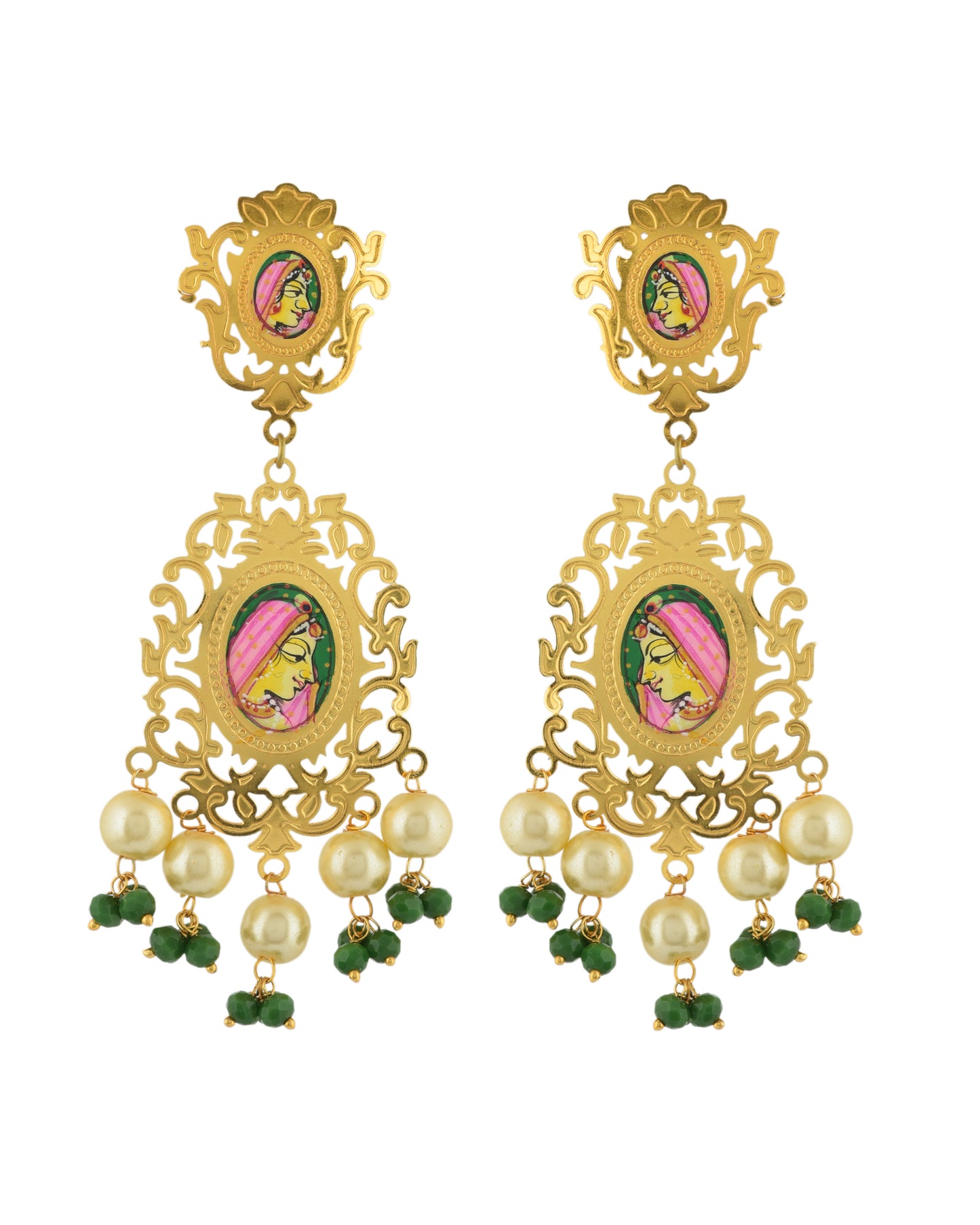 GREEN MARILYN EARRING