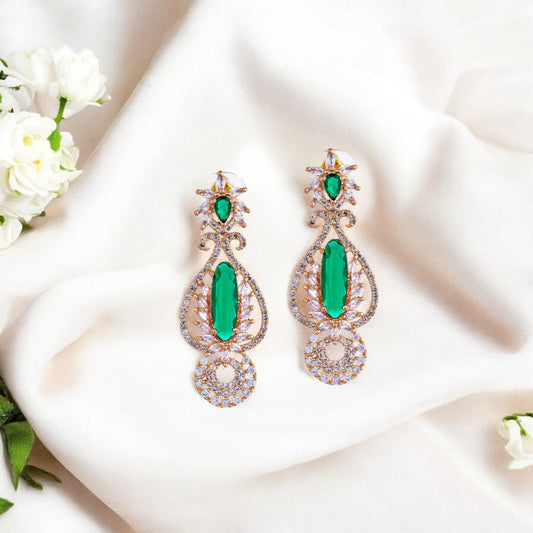 GREEN SHREENA EARRING
