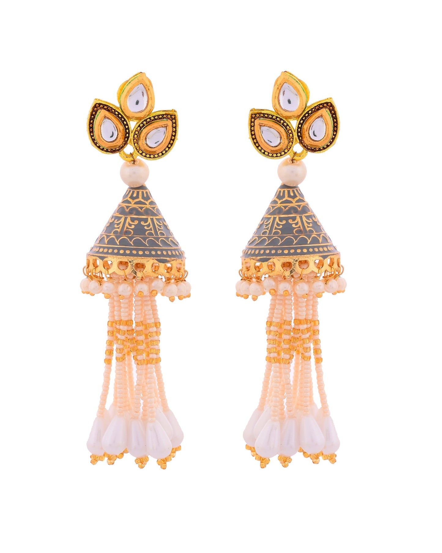 GREY SPRING JHUMKI