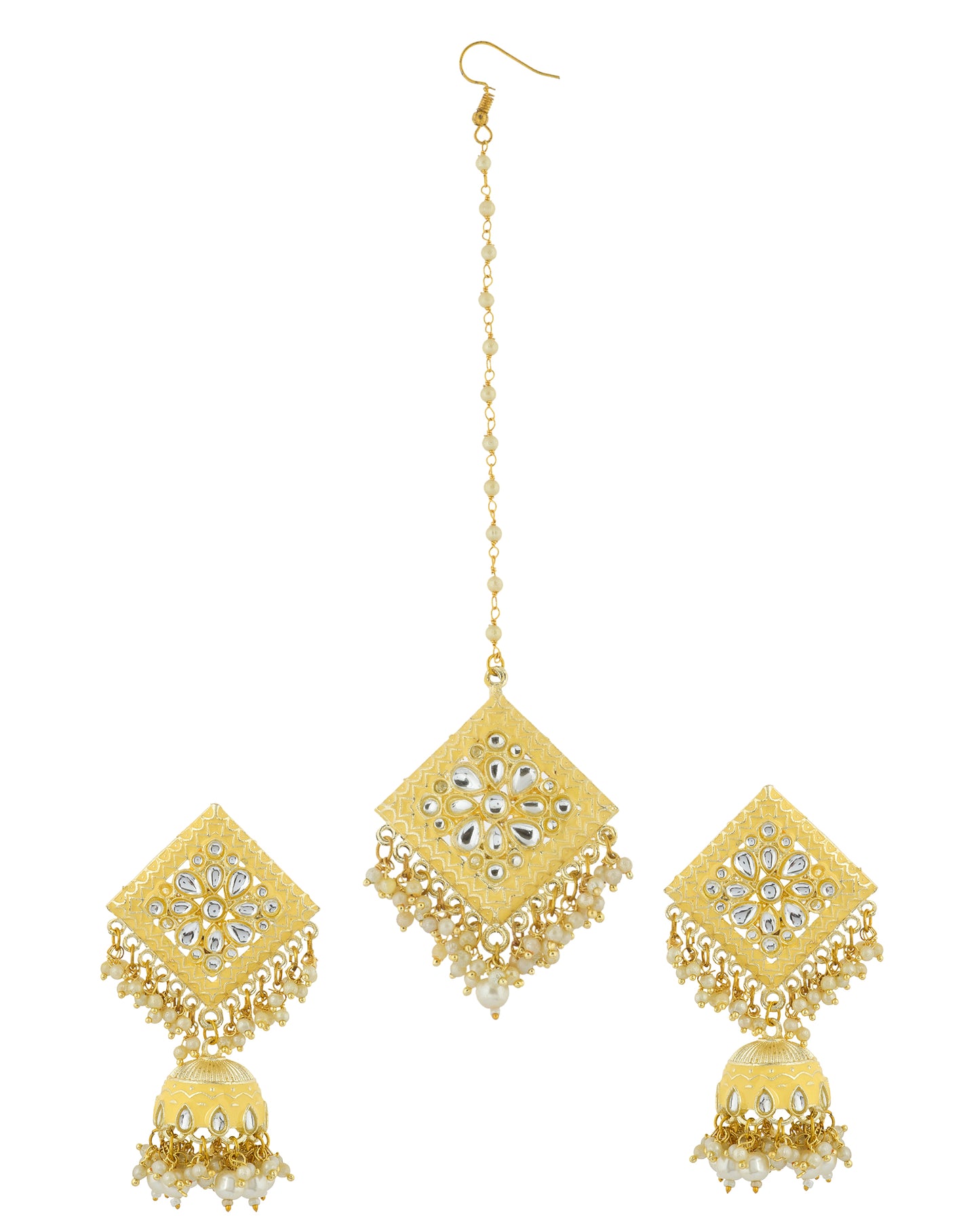 GOLDEN ALBERTA JHUMKI SET